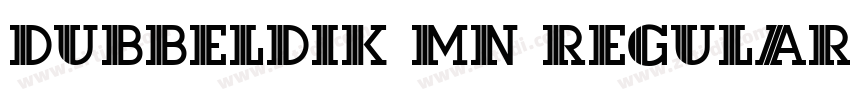 Dubbeldik MN Regular字体转换